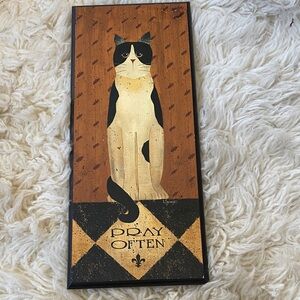 Black and White Cat Wall Art